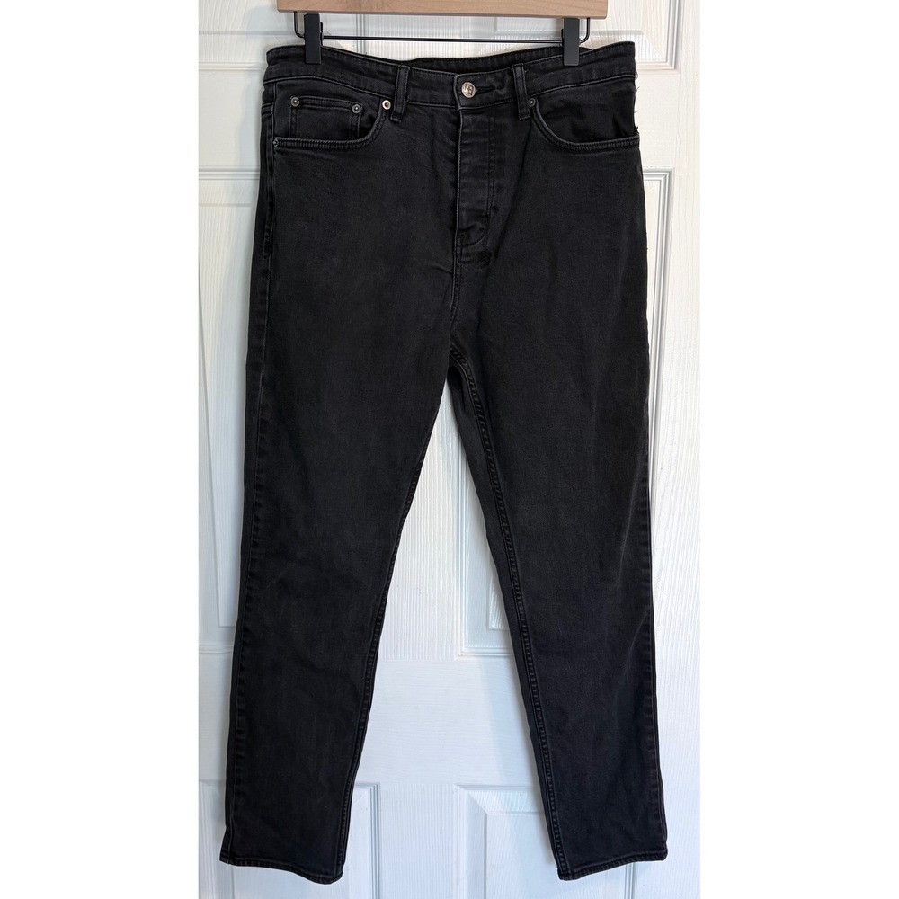 Ksubi Chitch Jeans 33 Black Washed Slim Fit Tapered Leg Denim